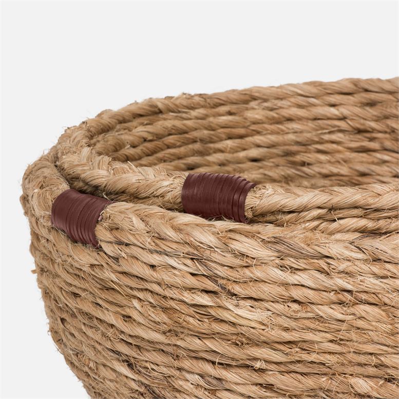 Lance Braided Abaca Basket Bowl