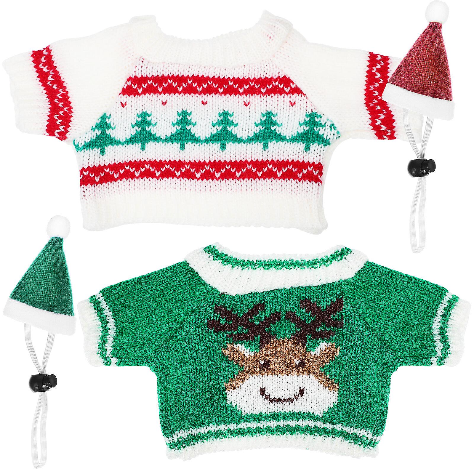 1 Set Guinea Pig Stuff Small Pet Christmas Outfit Winter Mini Sweater Bunny Costume