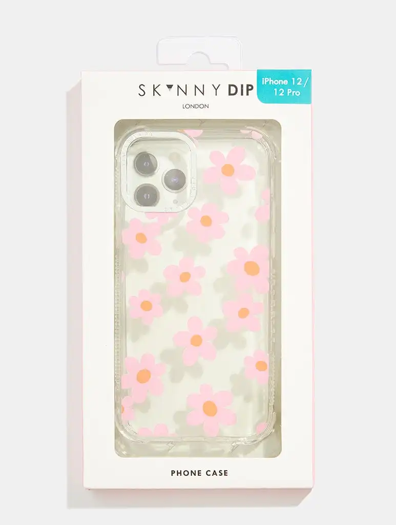 Pink And Orange Flower Shock iPhone Case