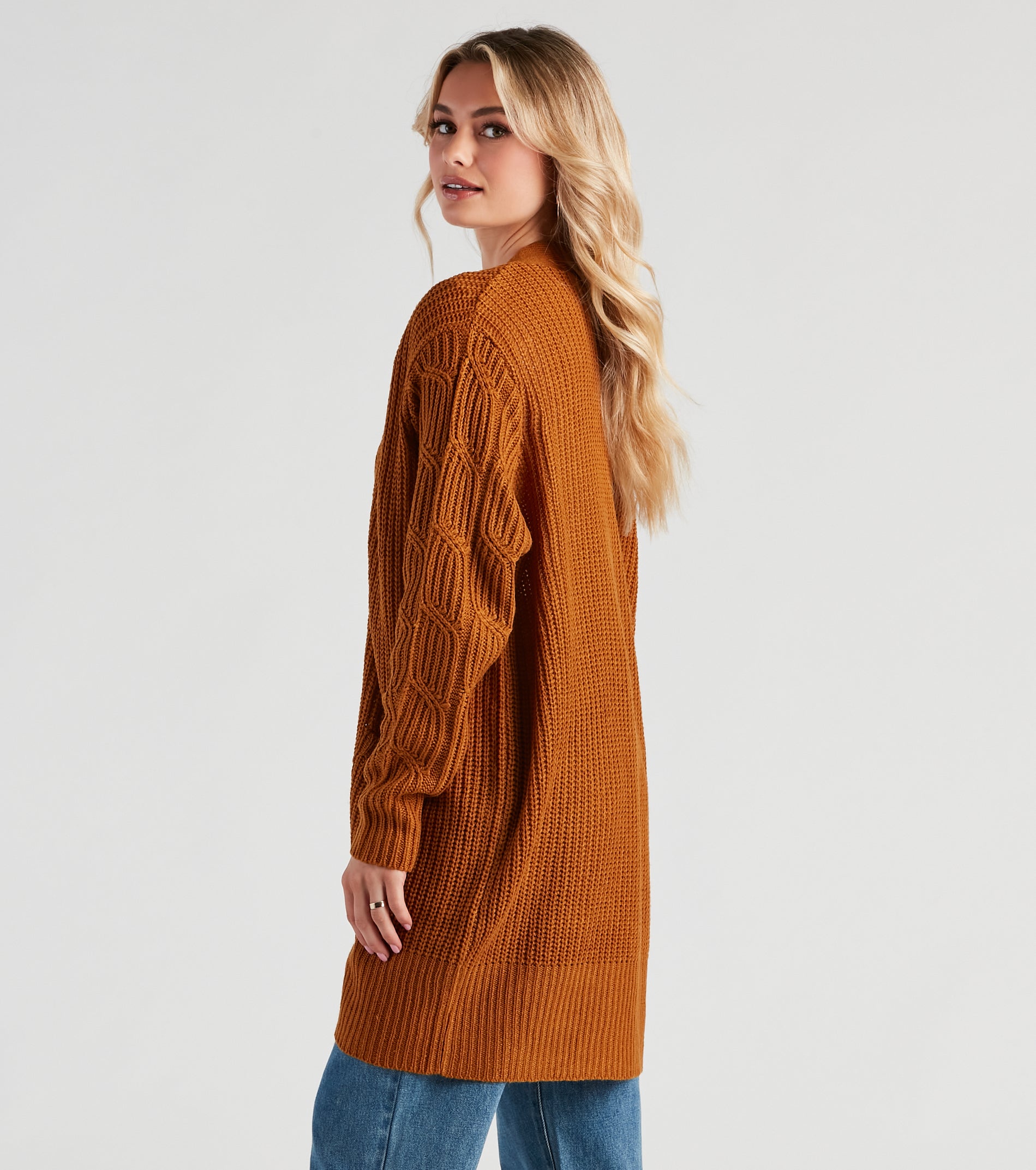 Cozy Up Cable Knit Oversized Cardgian