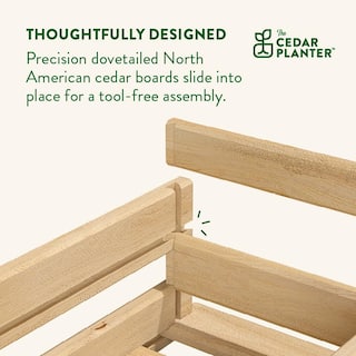 Greenes Fence 46 in. x 11 in. x 7 in. Cedar Wood Planter Box (2-Pack) RCPB1146H2-2PK