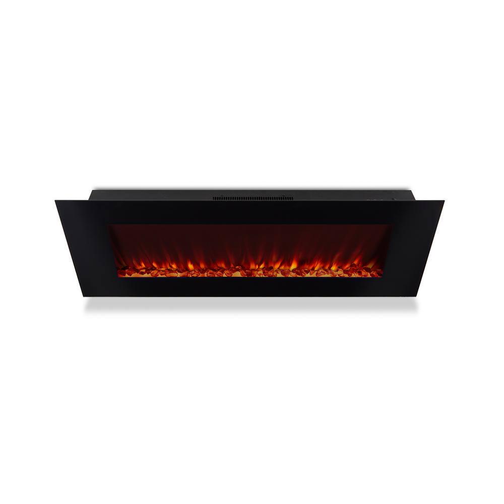 Real Flame DiNatale 50 in WallMount Electric Fireplace in Black