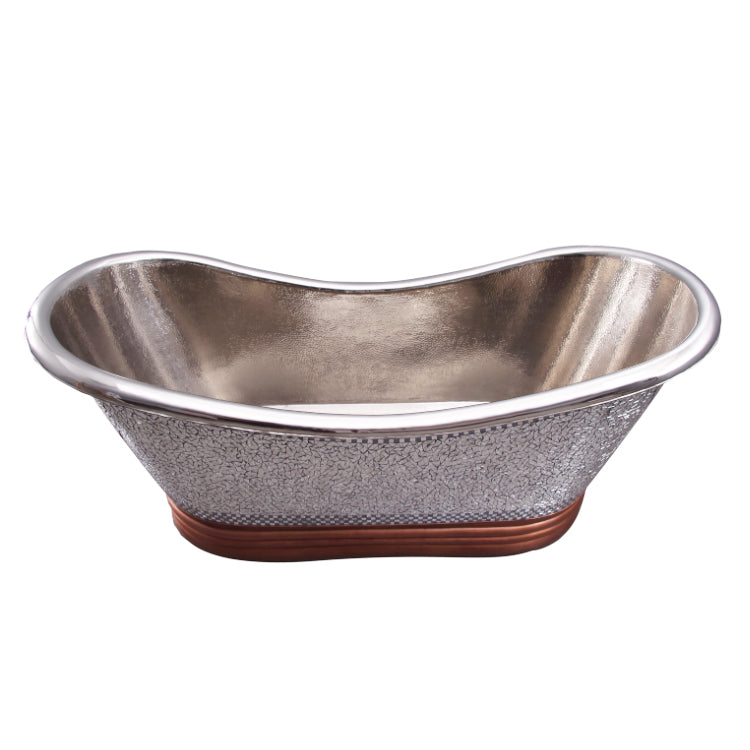 Galileo 72″ Copper Double Slipper Tub