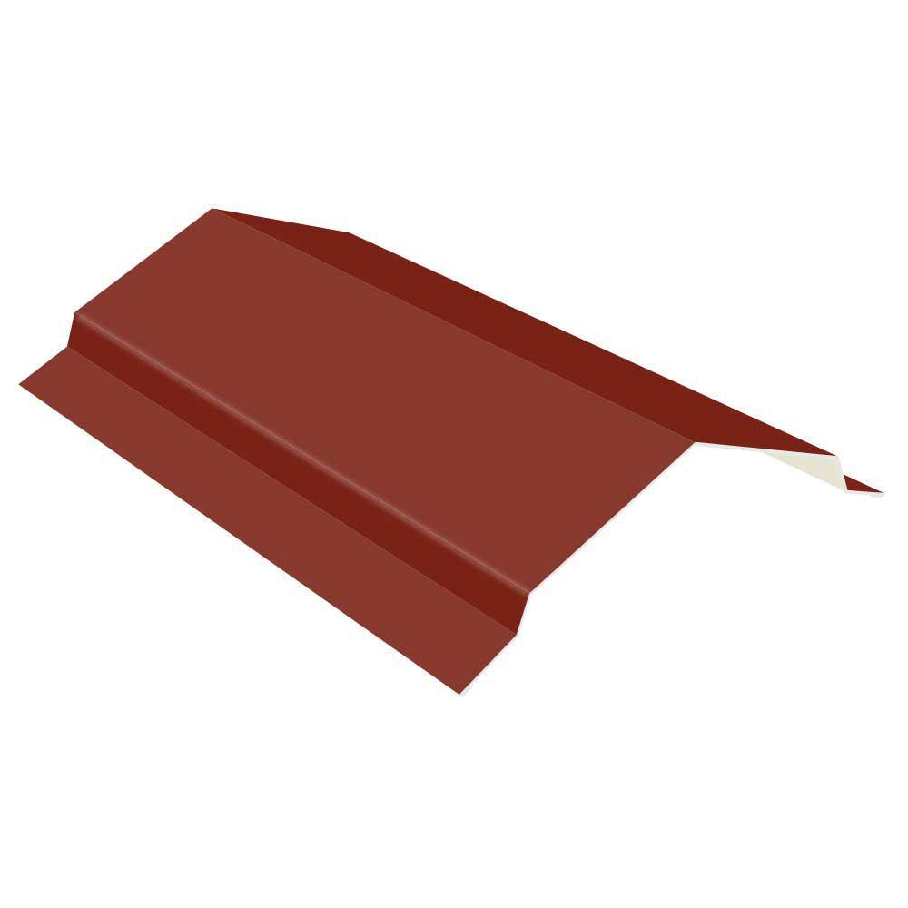 Gibraltar Building Products 10 ft. 29-Gauge Galvalume Steel RC2 Ridge Cap Flashing in Red 987625