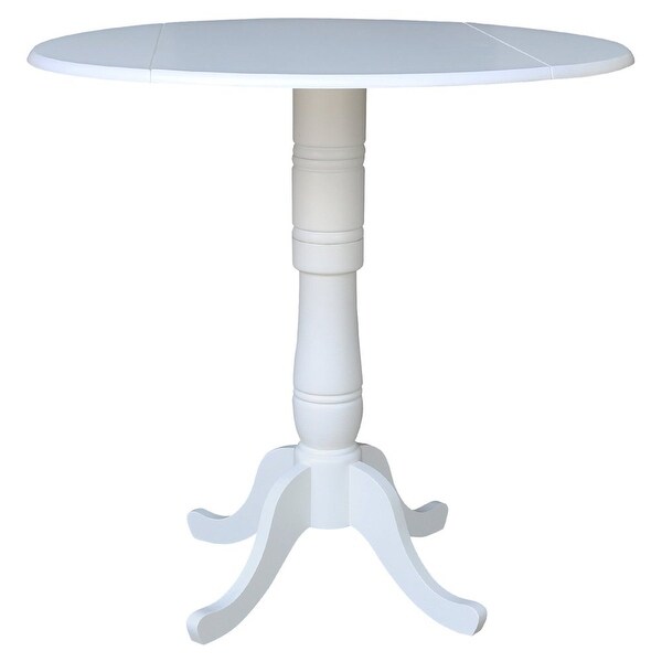 42 in. Round Dual Drop Leaf Dining Table