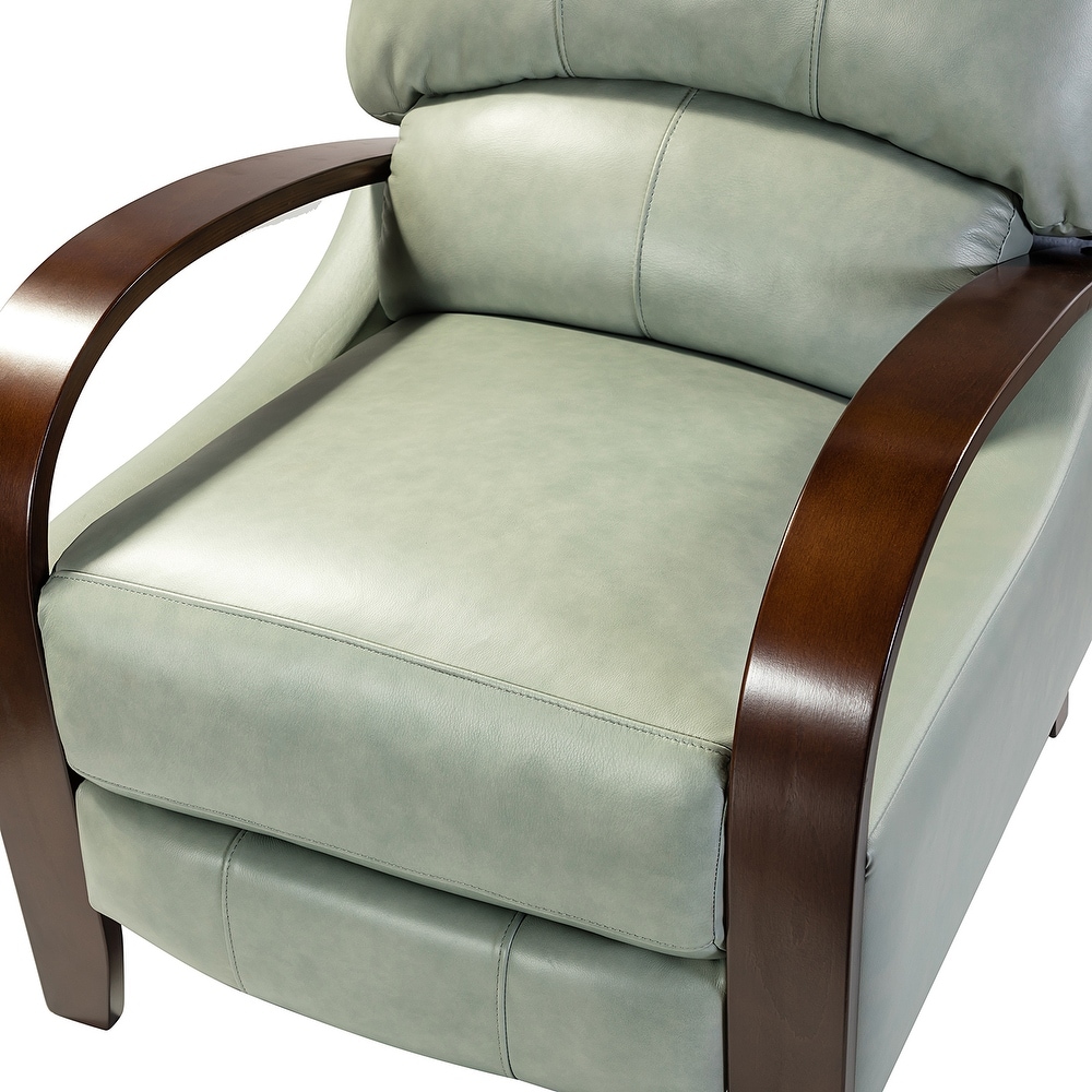 Alexandra Genuine Leather Manual Recliner