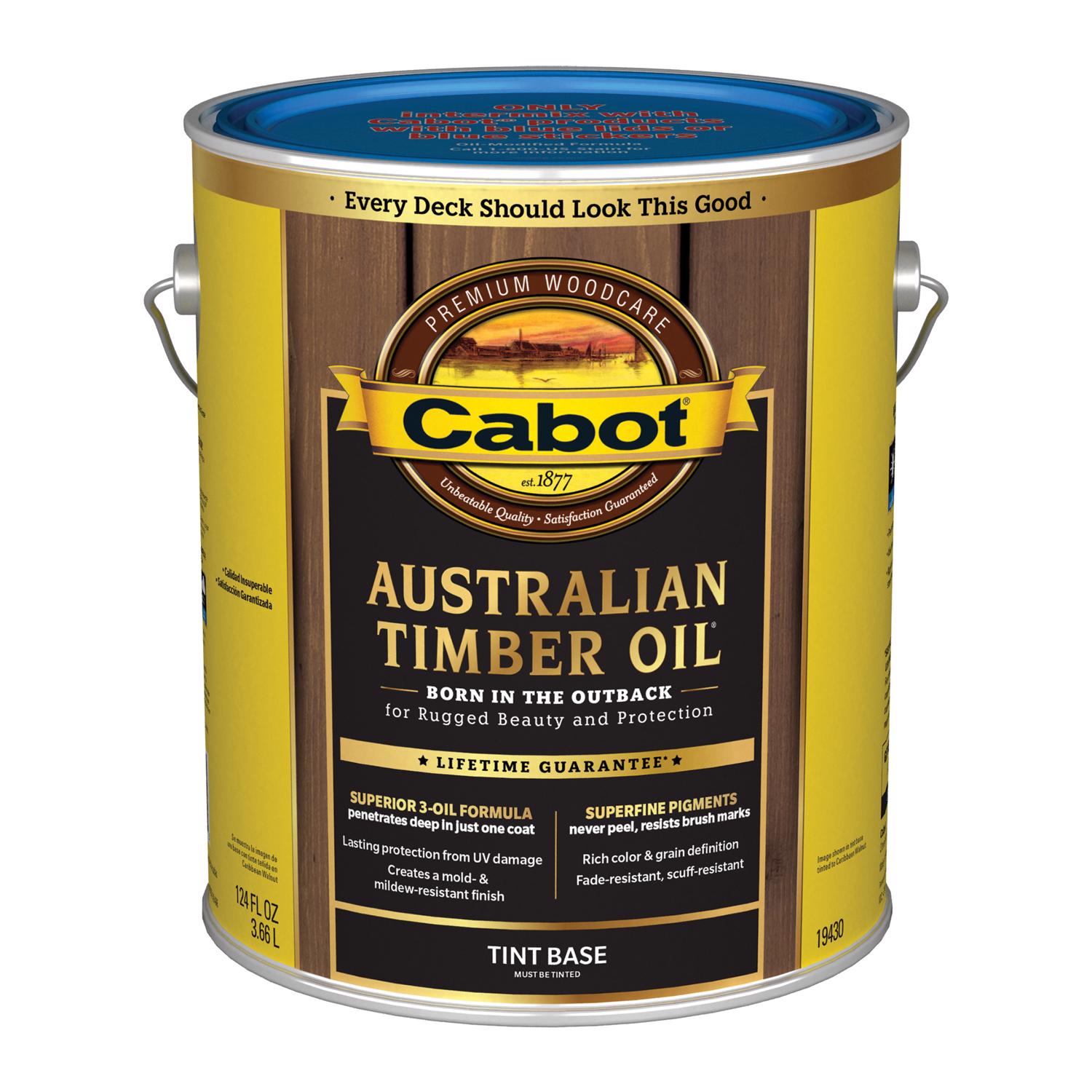 Cabot Australian Timber Oil Low VOC Transparent Tintable Tintable Base Australian Timber Oil 1 gal