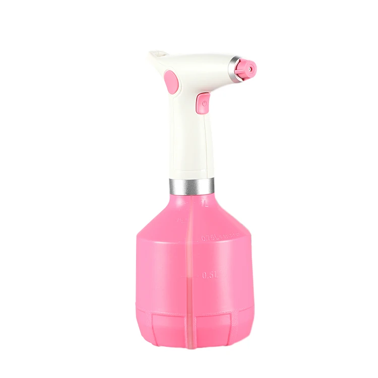 OEM Packages 1L Capacity Electric Handheld Garden Spray Bottle Fine Mist Sprayer Rechargeable Bottle With Sprayer