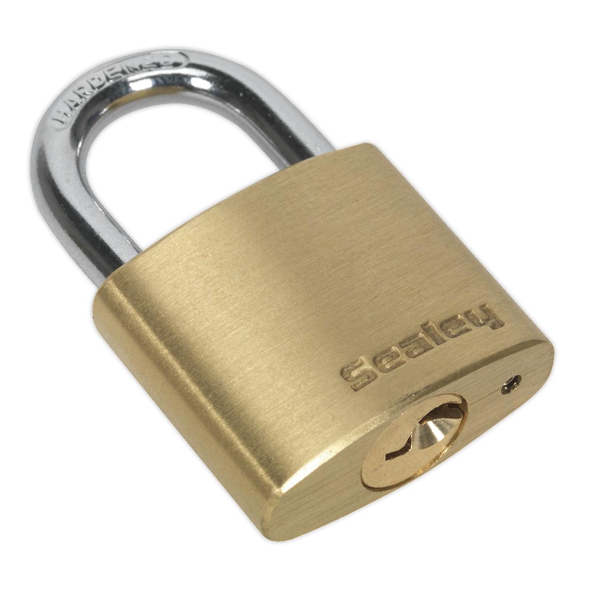 Sealey Pl100 Brass Body Padlock 30Mm