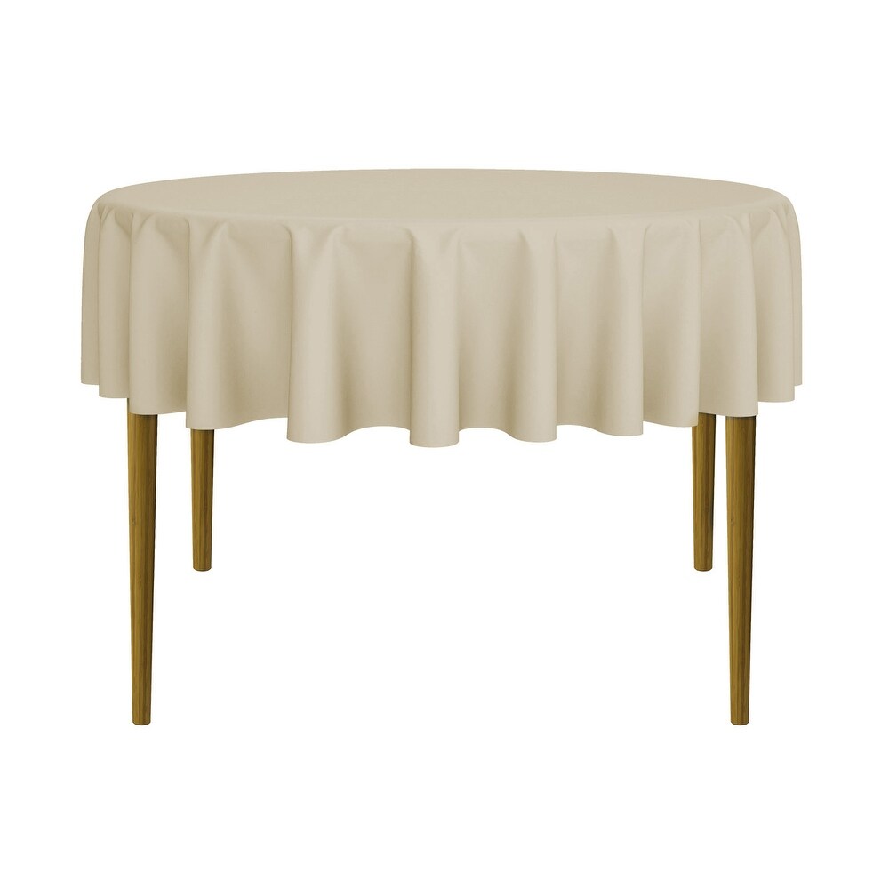 Round Banquet Polyester Fabric Tablecloth (90\