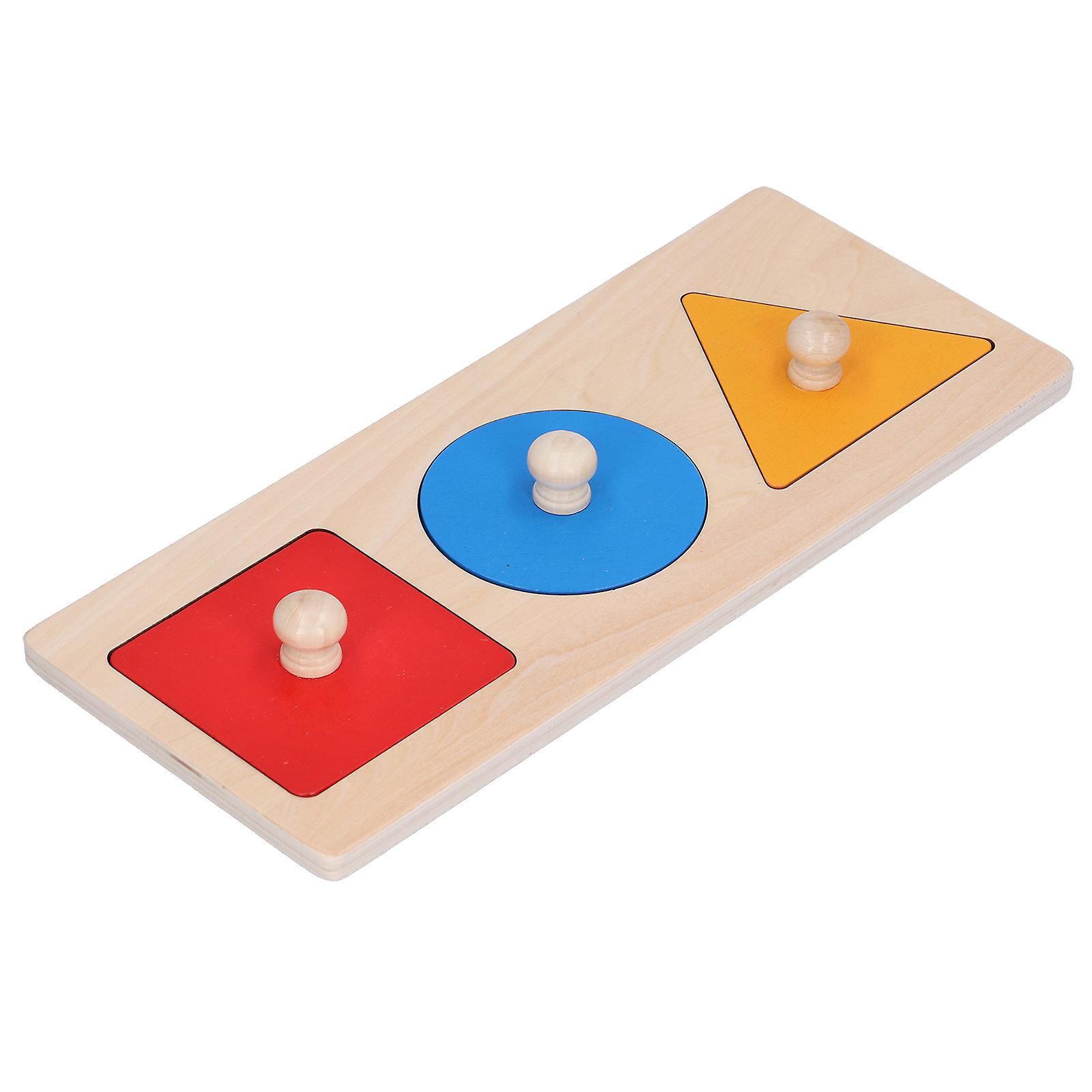 Wooden Geometric Matching Board Color Shape Cognition Educational Children Kids Toygeometric Shape