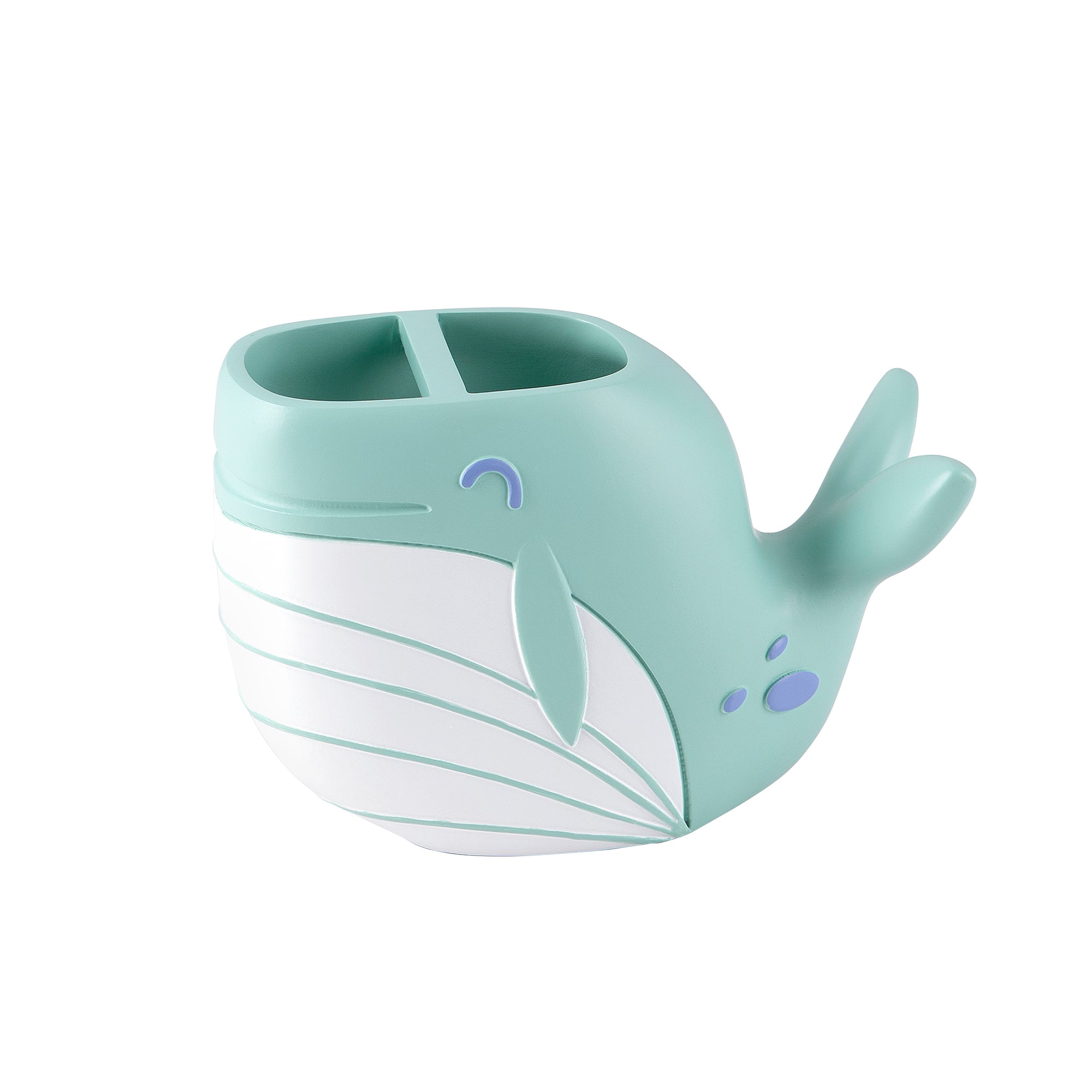 Whales 4-Piece Resin Bathroom Accessory Set