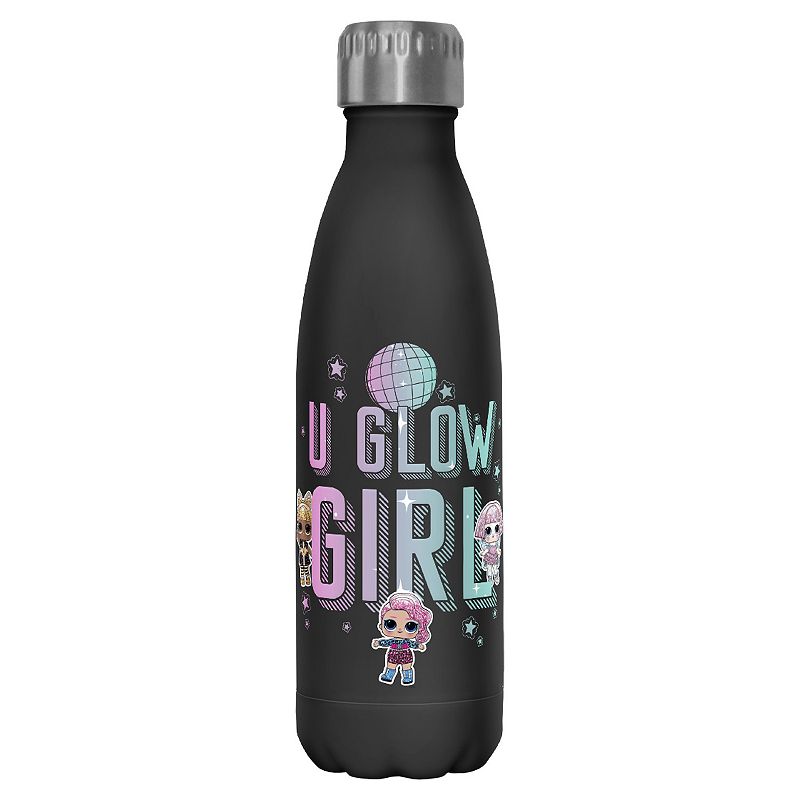 LOL Surprise U Glow Girl Disco Ball 17-oz. Stainless Steel Water Bottle