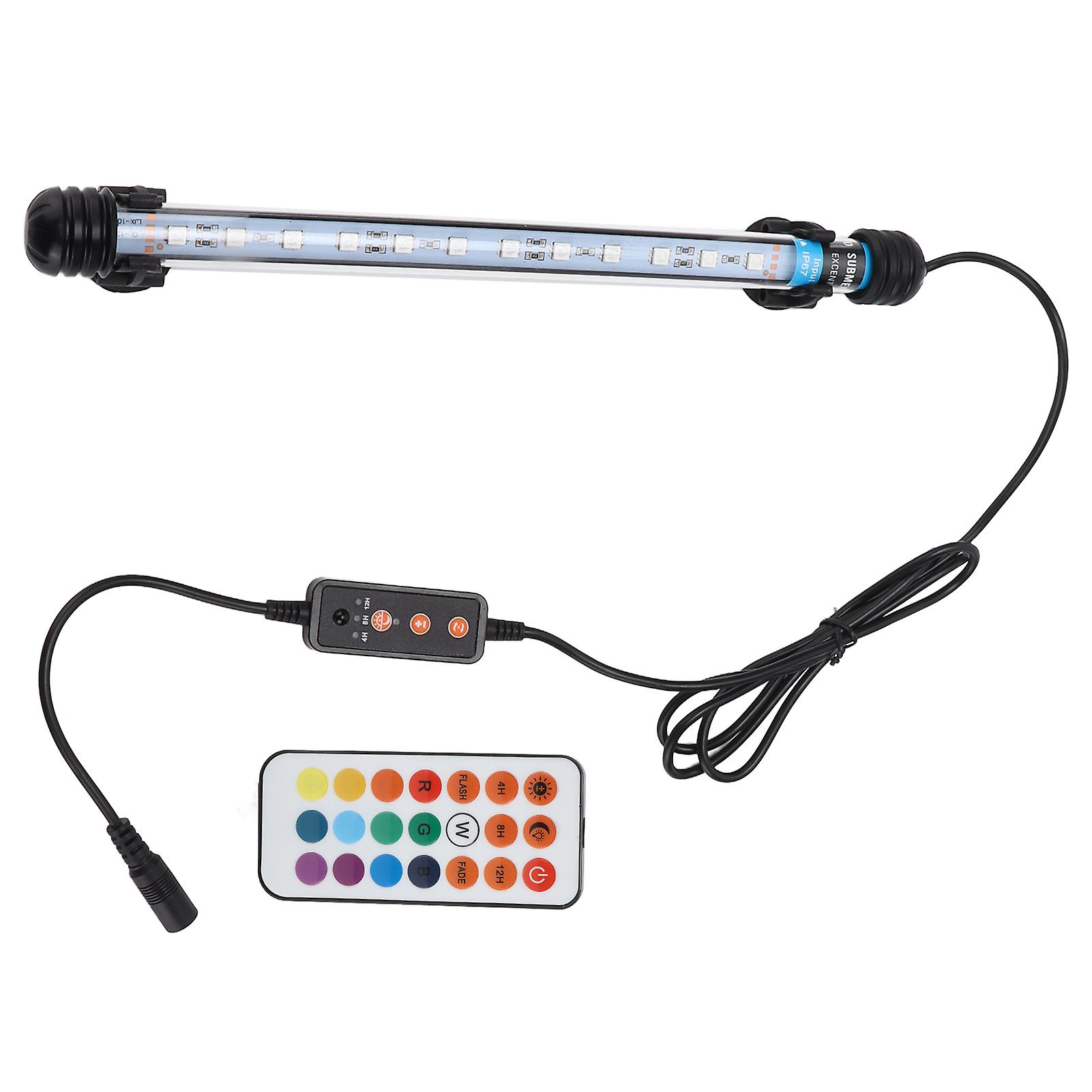 Aquarium Light Adjustable Timing Strong Penetrating Power Submersible Led Aquarium Light 110240v12 Lamp Beads Au Plug