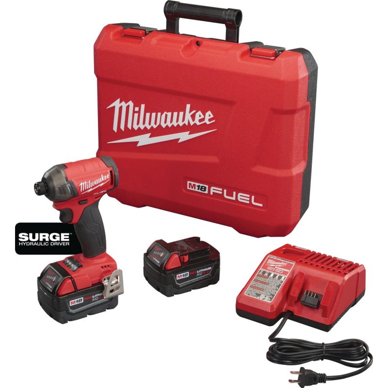 MW M18 FUEL SURGE Lithium-Ion Brushless Cordless Impact Driver Kit 1 4 In. Hex