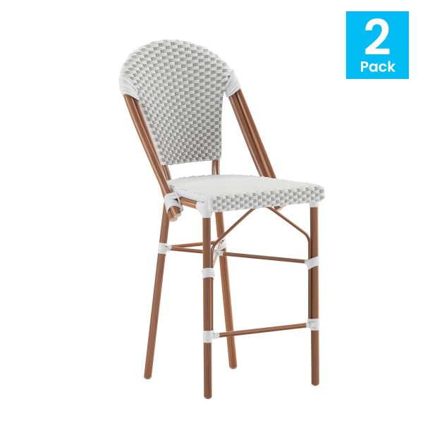 Lourdes Set of 2 Stackable Indoor/Outdoor French Bistro 26