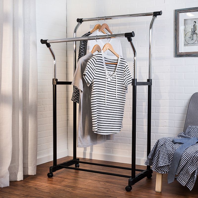 Honey-Can-Do Heavy Duty Double Hanging Garment Rack