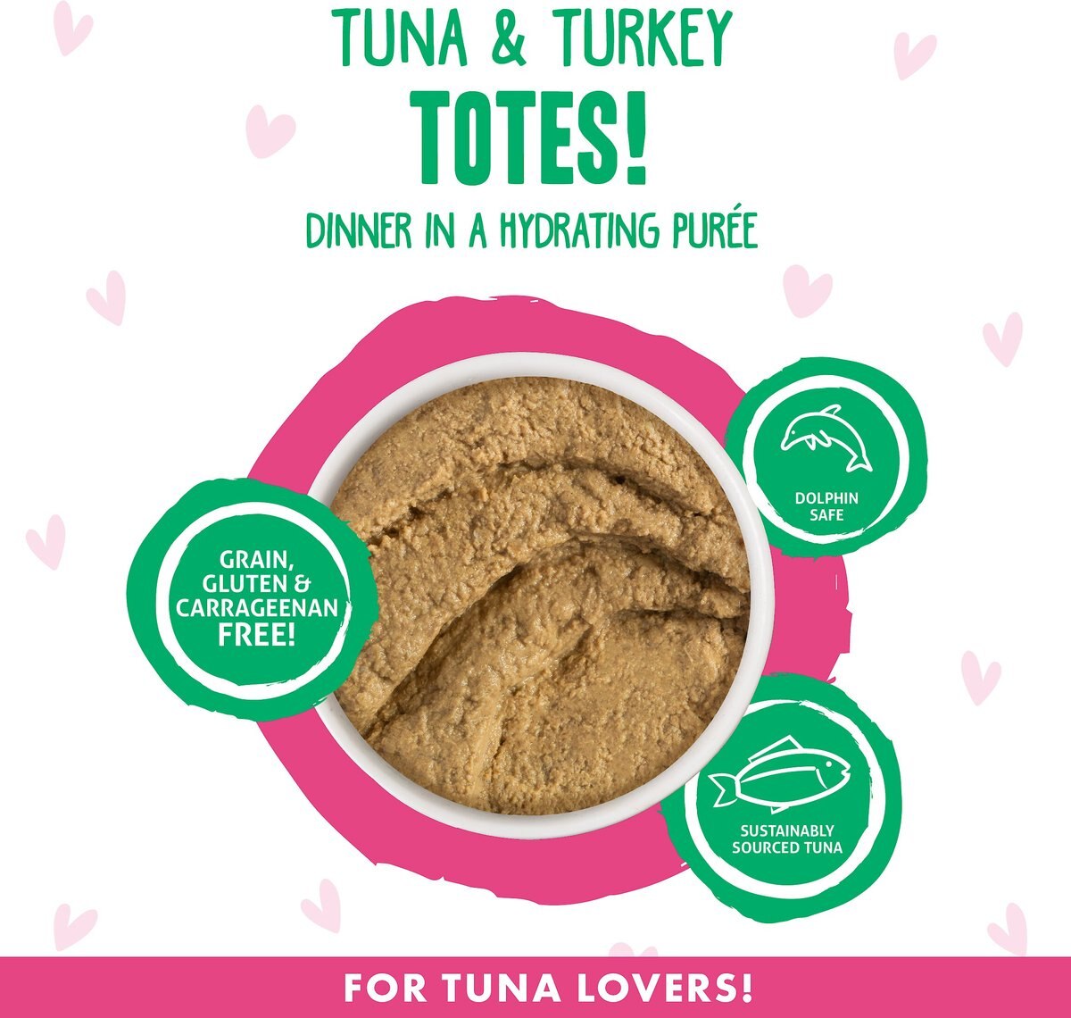 BFF Play Pate Lovers Tuna and Turkey Totes Wet Cat Food， 3-oz pouch， pack of 12