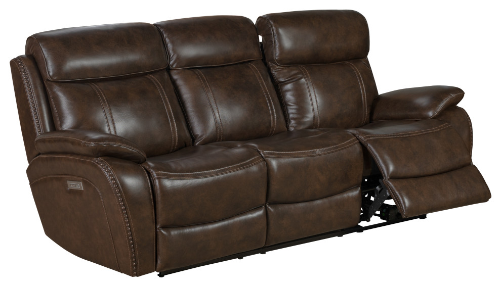 Barcalounger Sandover Power Reclining Sofa  Tri Tone Chocolate   Contemporary   Sofas   by Kolibri Decor  Houzz