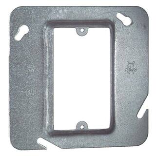 Steel City 4-1116 in. Square Single-Gang Device Cover with 12 in. Raised 72C13-25RR