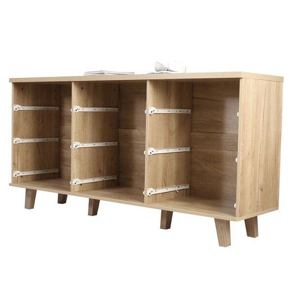 Modern Wood Dresser Bedroom Storage Cabinet with 9 Drawers - - 36898574