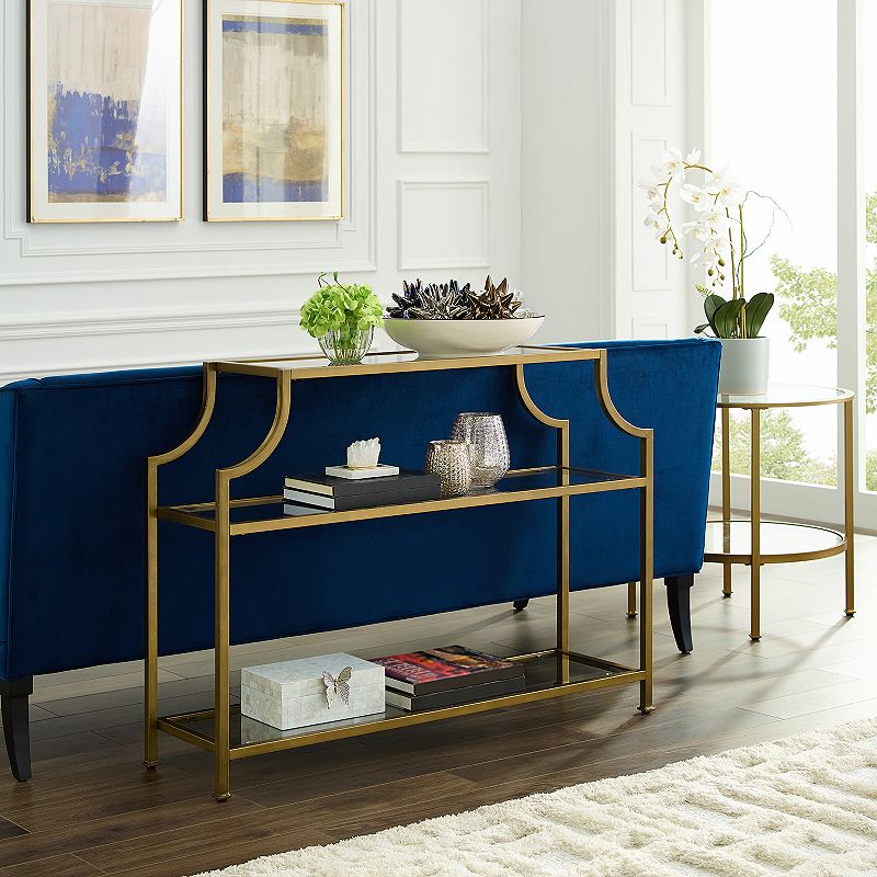 Crosley Aimee Glass Console Table