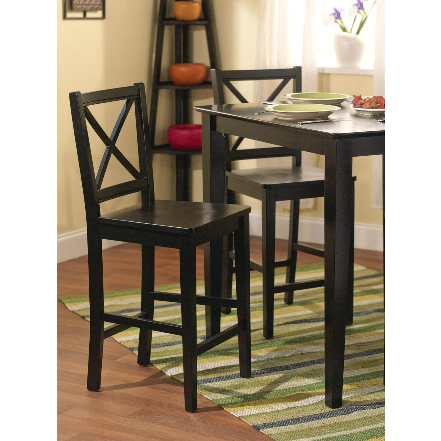 TMS Virginia Cross-Back 30 Bar Stool， Set of 2， Multiple Colors