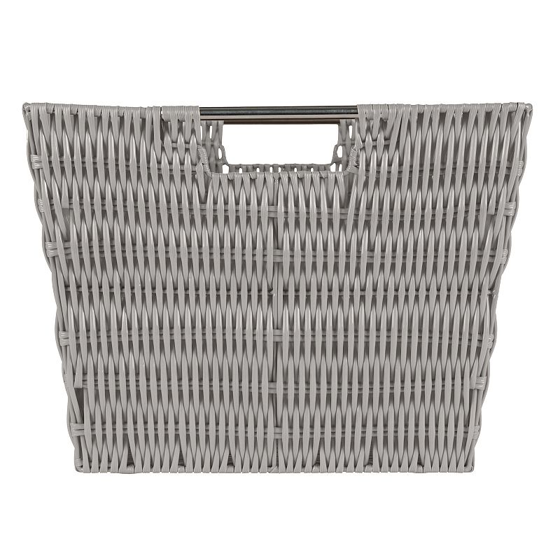 Simplify Large Rattan Storage Tote Basket