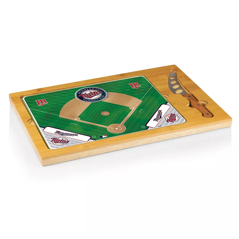 Picnic Time Minnesota Twins Icon Rectangular Cutting Board Gift Set