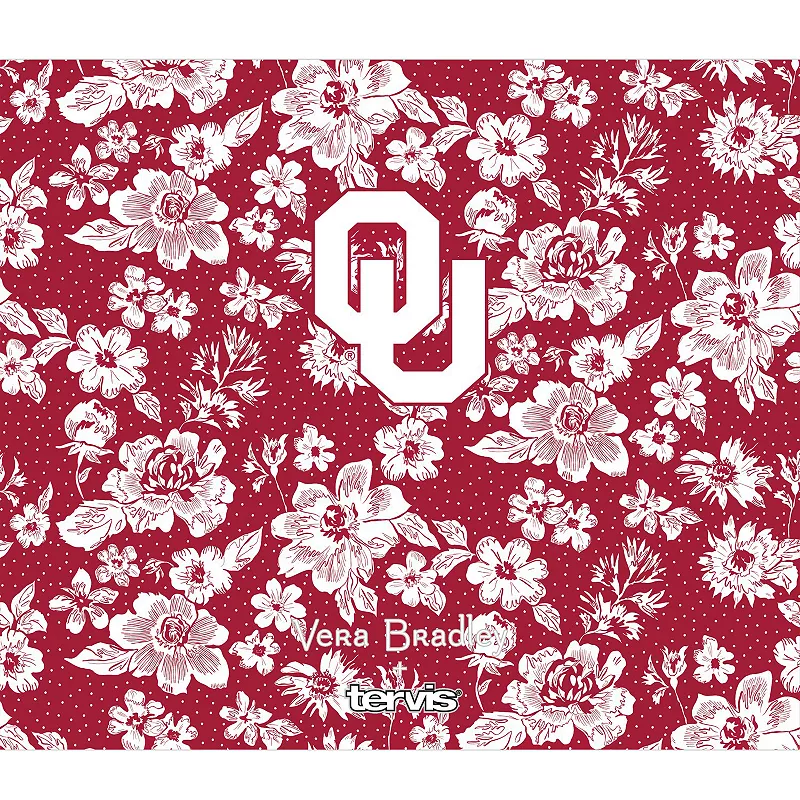 Vera Bradley x Tervis Oklahoma Sooners 24oz. Wide Mouth Bottle with Deluxe Lid