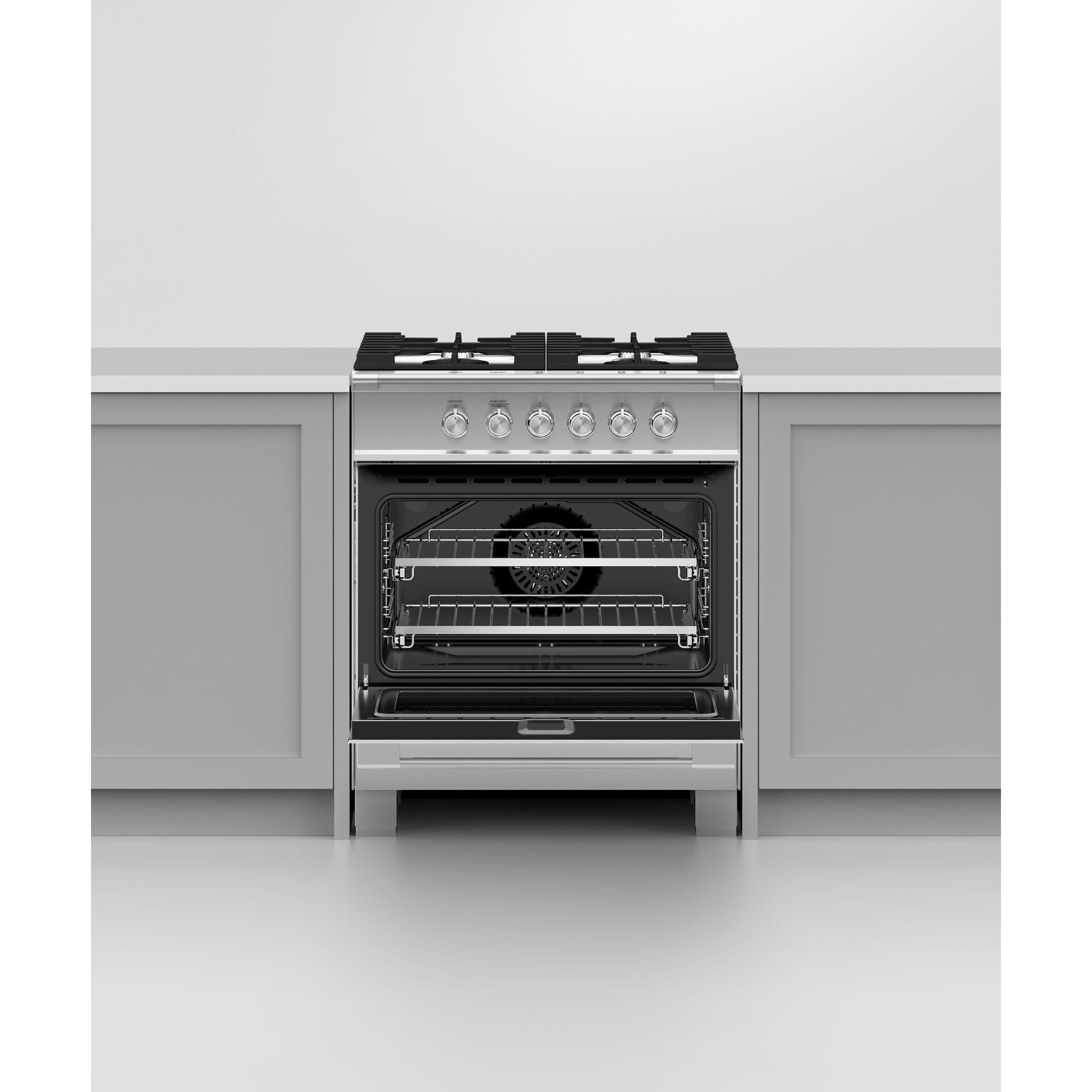 Fisher & Paykel 30-inch Freestanding Gas Range with AeroTech? Technology OR30SCG4X1