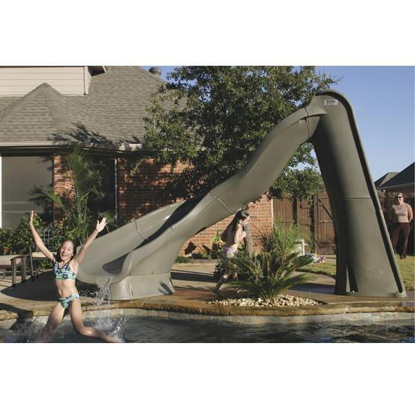 S.R. Smith 68820958224 Turbotwister Left Curve Pool Slide - Gray Granite