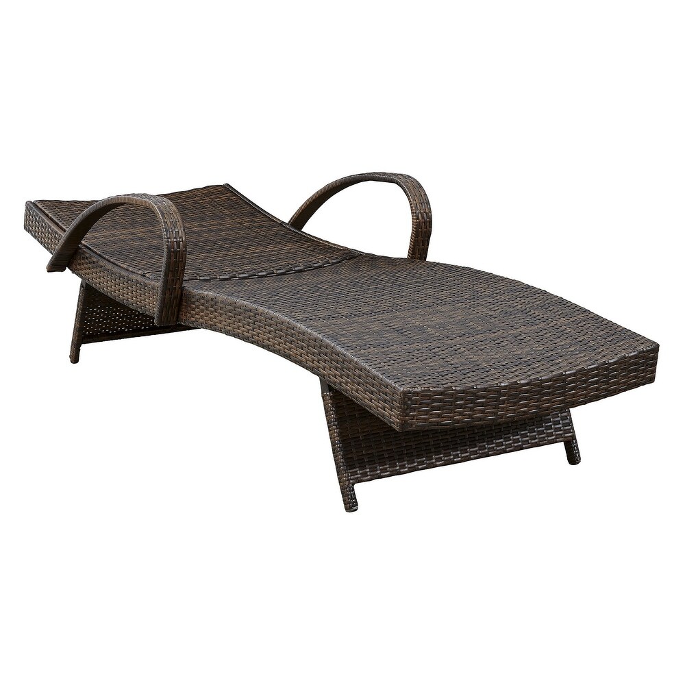 Kantana Brown Outdoor Chaise Lounge  Set of 2   24\