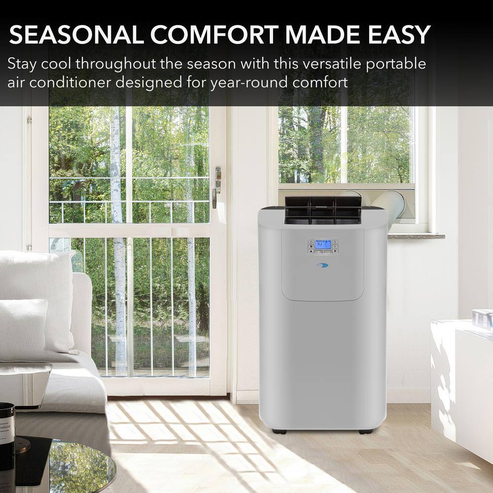 Whynter Elite 12000 BTU Dual Hose Digital Portable Air Conditioner with HeatDrain Pump and Dehumidifier ARC-122DHP