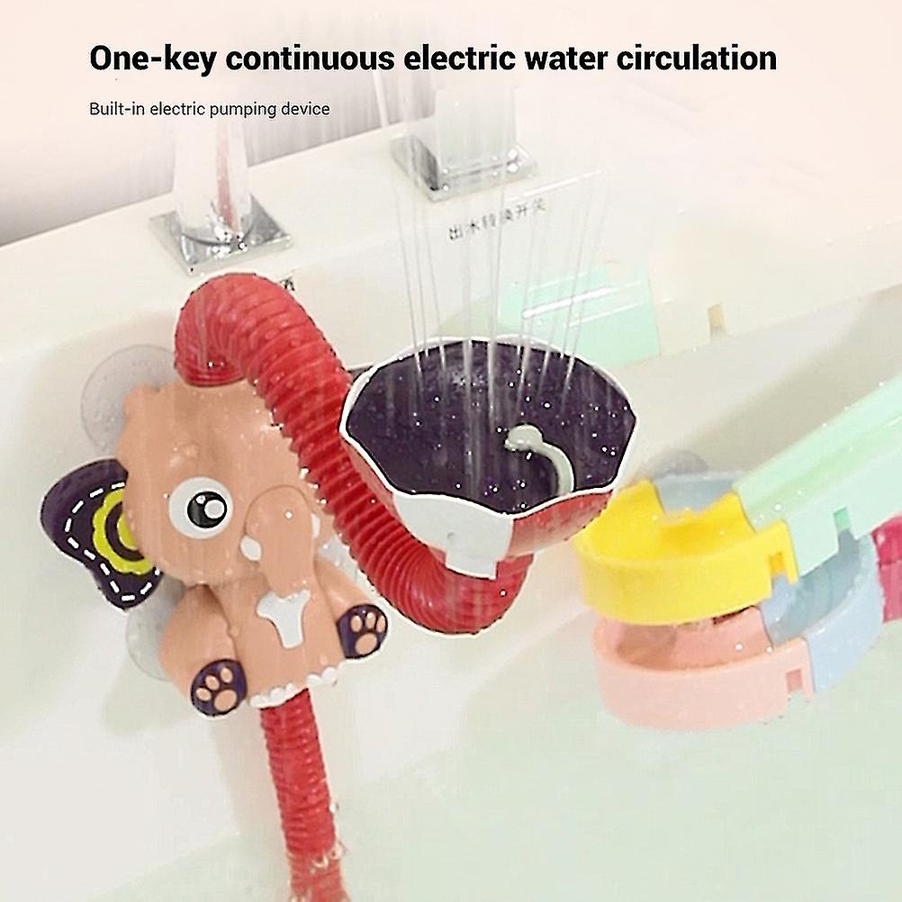 Baby Bath Toys Electric Elephant Animal Sucker Electric Shower Rain Head Children Bathing Time Game Toy