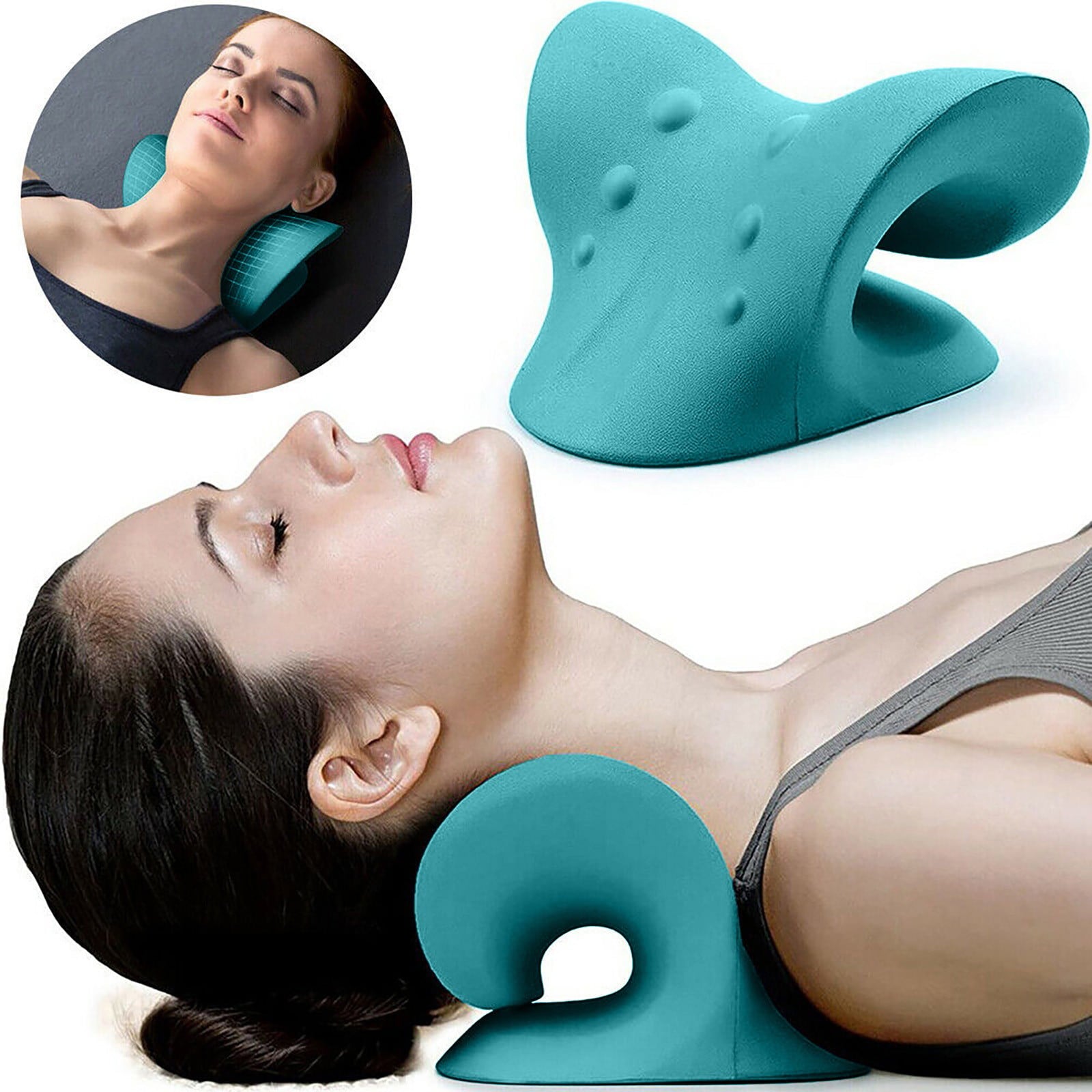 DJKDJL NEW Neck Traction Pillow Original Cloud Shape Neck Stretcher Cervical Relaxer