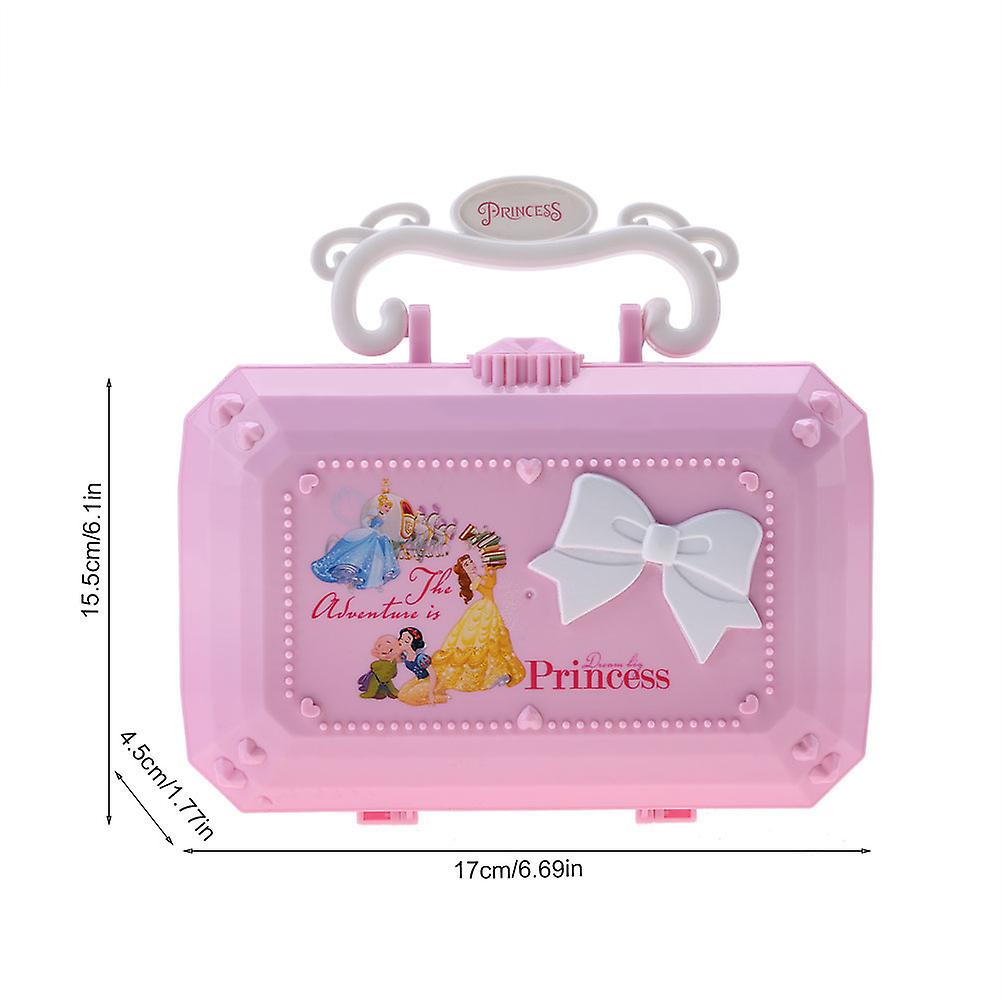 Kids Cosmetics Play Set Princess Makeup Kit With Case Little Girls Nontoxic Cosmetic Box