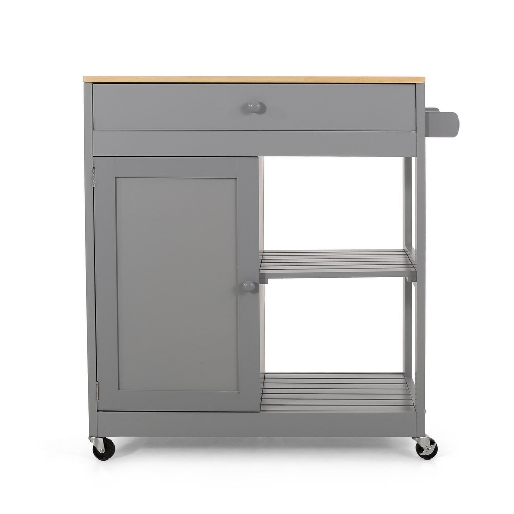 Telfair Kitchen Cart with Wheels by Christopher Knight Home