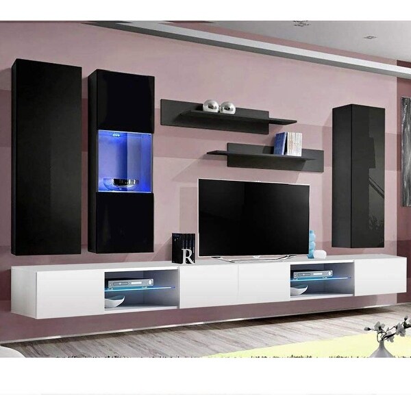 Fly EF5 33TV Wall Mounted Floating Modern Entertainment Center