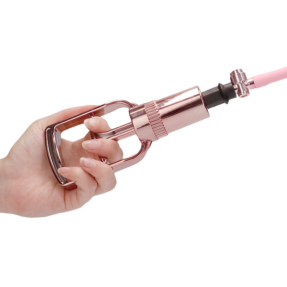 Pumped Rose Gold Clitoral & Nipple Pump Set in Large