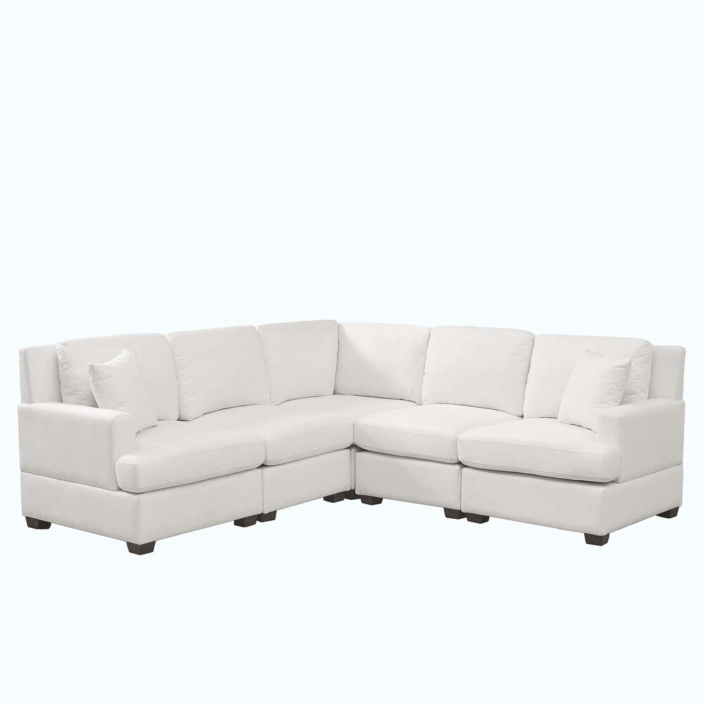 Sectional Modular Sofa with 2 Tossing cushions