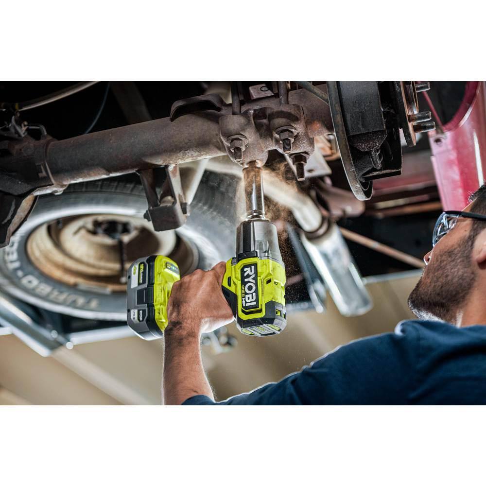 RYOBI ONE+ HP 18V Brushless Cordless 4-Mode 12 in. High Torque Impact Wrench (Tool Only) PBLIW01B