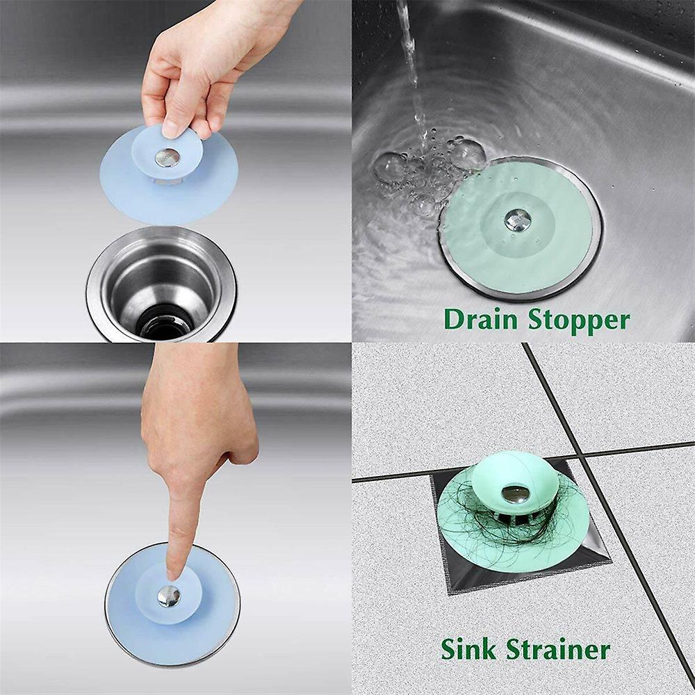 1pcs Silicone Floor Drain Sink Strainer Drain Tub Stopper Kitchen Basin Stopper Hair Stopper Deodorant Bathtub Plug Bathroom Drain Water Plug  1pcs