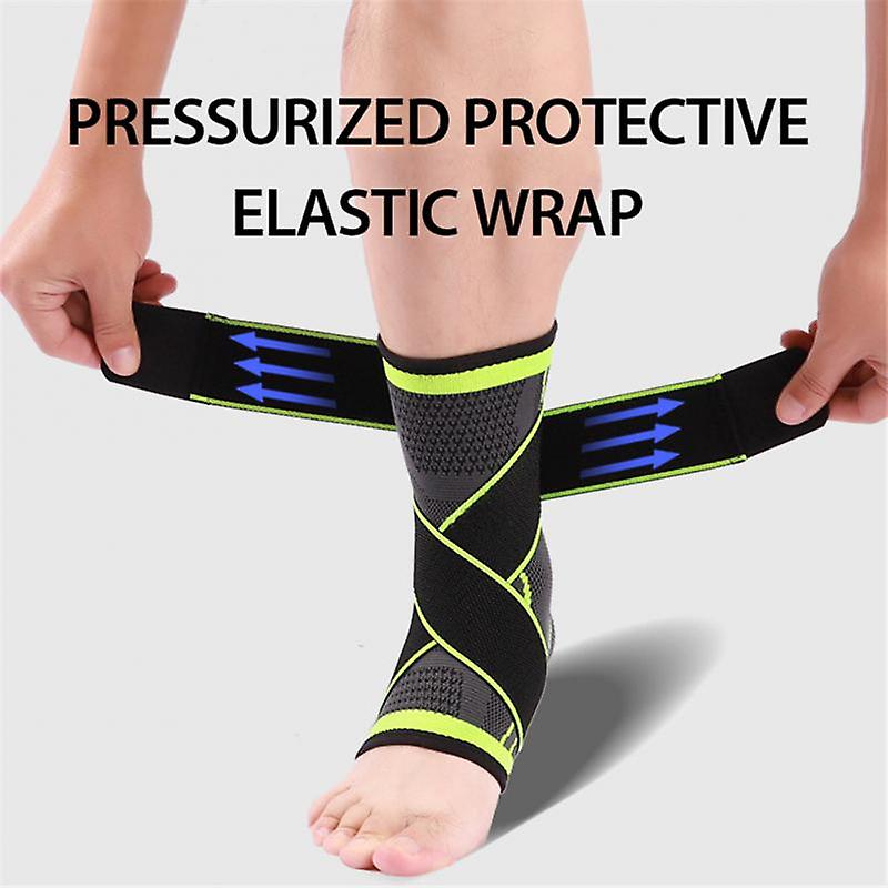 Basketball Ankle Brace Breathable Lightweight Sleeves Support Double Strap Nylon
