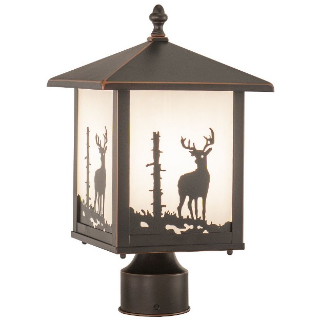 Vaxcel Bryce 1 Light Post Light Burnished Bronze