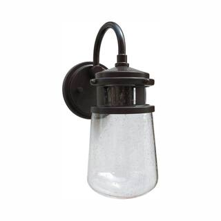 Home Decorators Collection 1-Light Antique Bronze Outdoor Wall Lantern Sconce EW10178ABZ-D