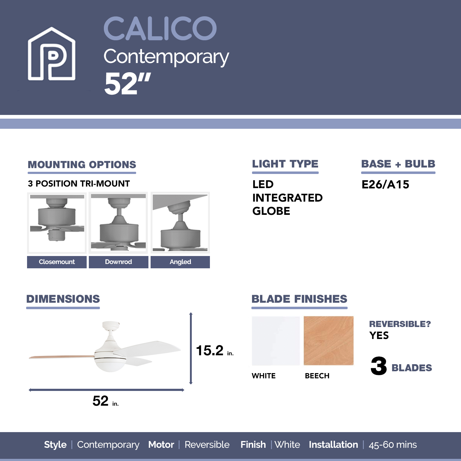 Prominence Home Calico 52