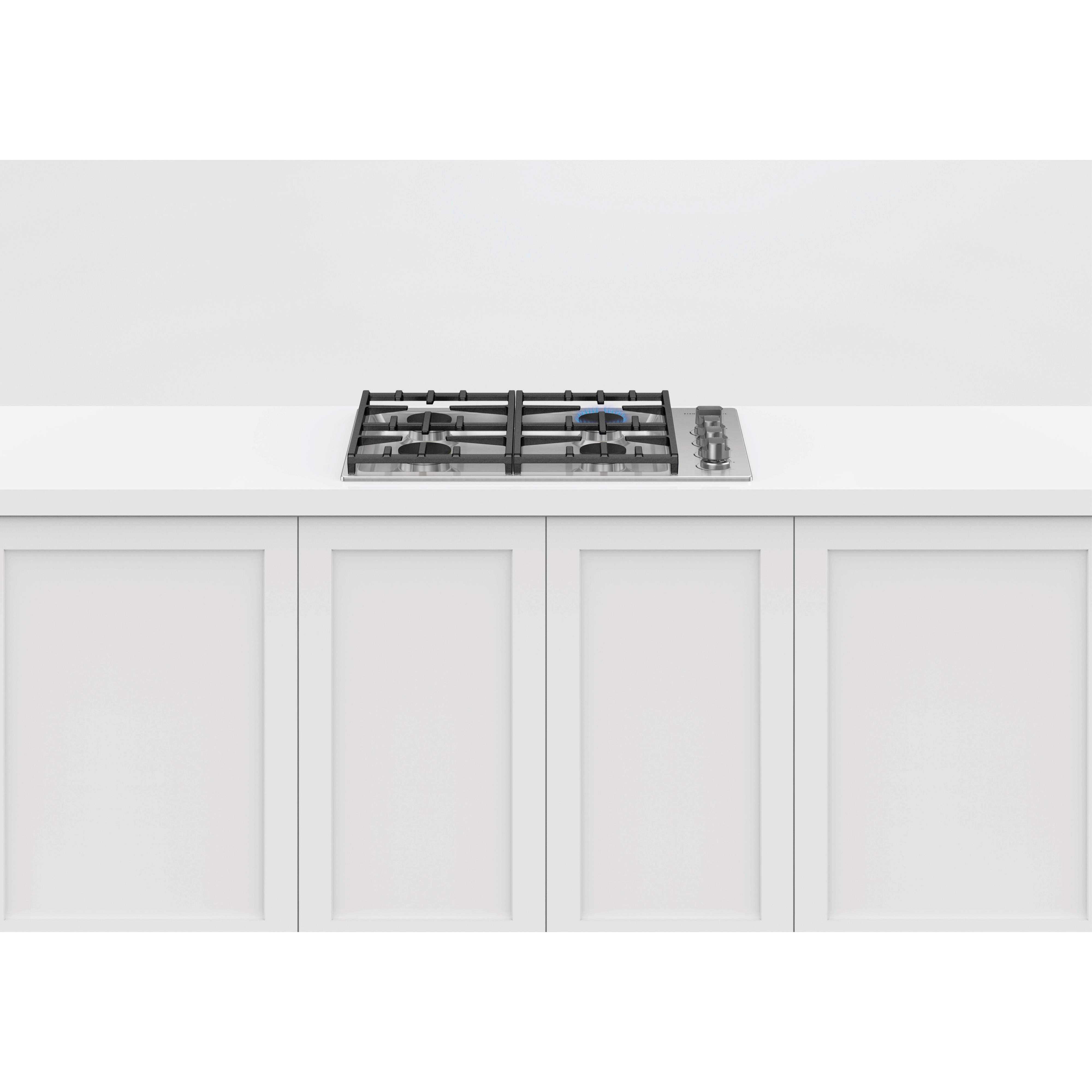 Fisher & Paykel 30-inch Built-in Gas Cooktop with 4 Burners CDV3-304H-N