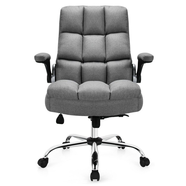 Adjustable Swivel Office Chair with High Back and Flip up Arm for Home and Office   30\