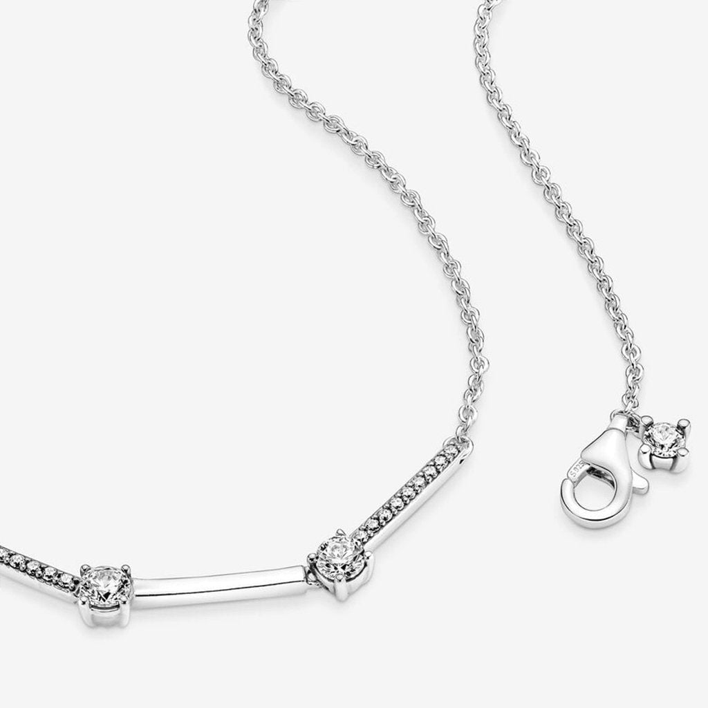 PANDORA  Sparkling Pavé Collier Bars Necklace (17.7